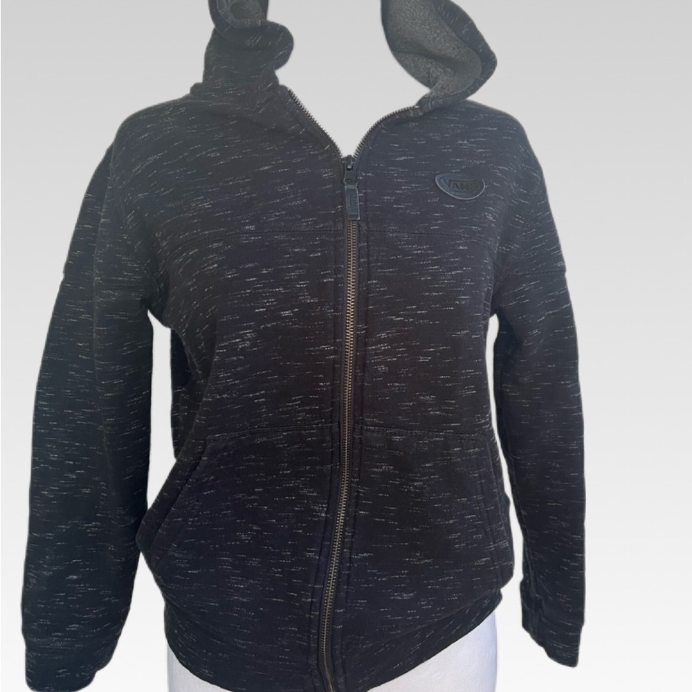 Vans kids Charcoal Zip-Up Hoodie size medium